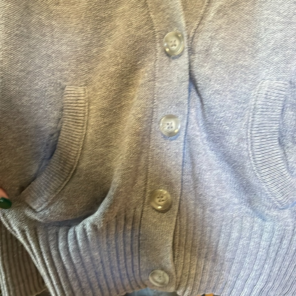 American Eagle Women’s Basic Fitted Grey Cardigan… - image 6